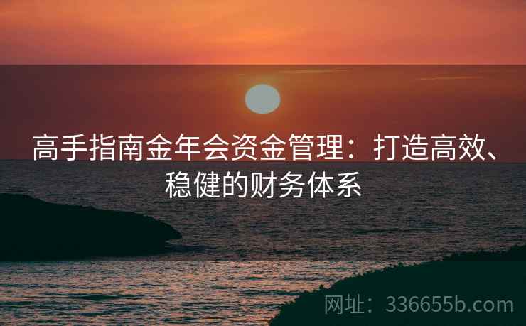 高手指南金年会资金管理：打造高效、稳健的财务体系