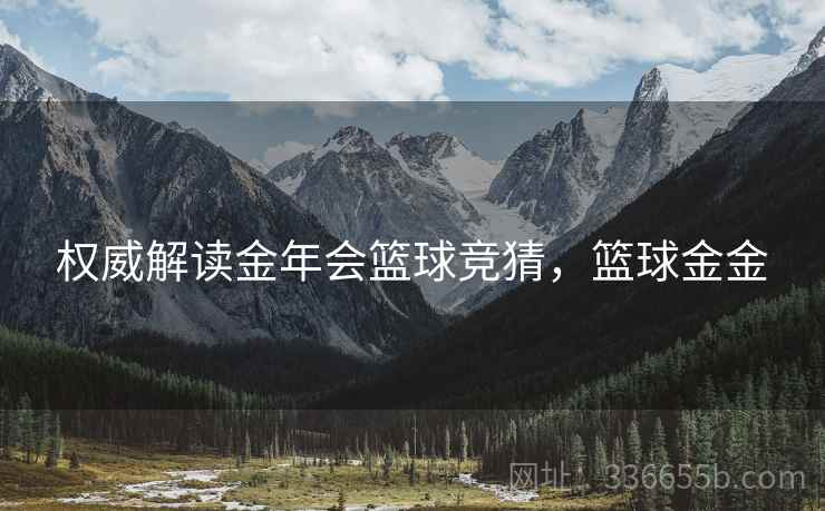权威解读金年会篮球竞猜，篮球金金