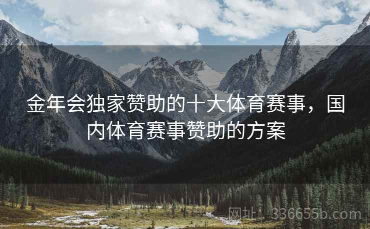 金年会独家赞助的十大体育赛事，国内体育赛事赞助的方案