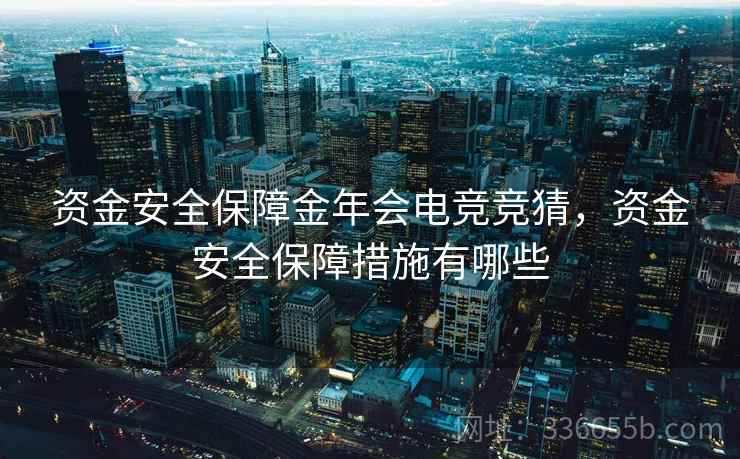 资金安全保障金年会电竞竞猜，资金安全保障措施有哪些