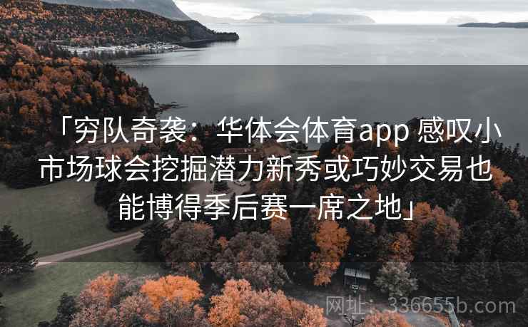 「穷队奇袭：华体会体育app 感叹小市场球会挖掘潜力新秀或巧妙交易也能博得季后赛一席之地」
